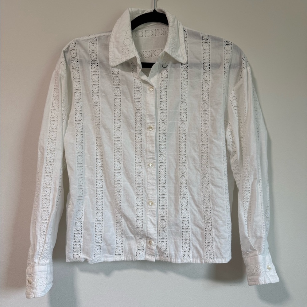 Mango Women’s White Lace Shirt